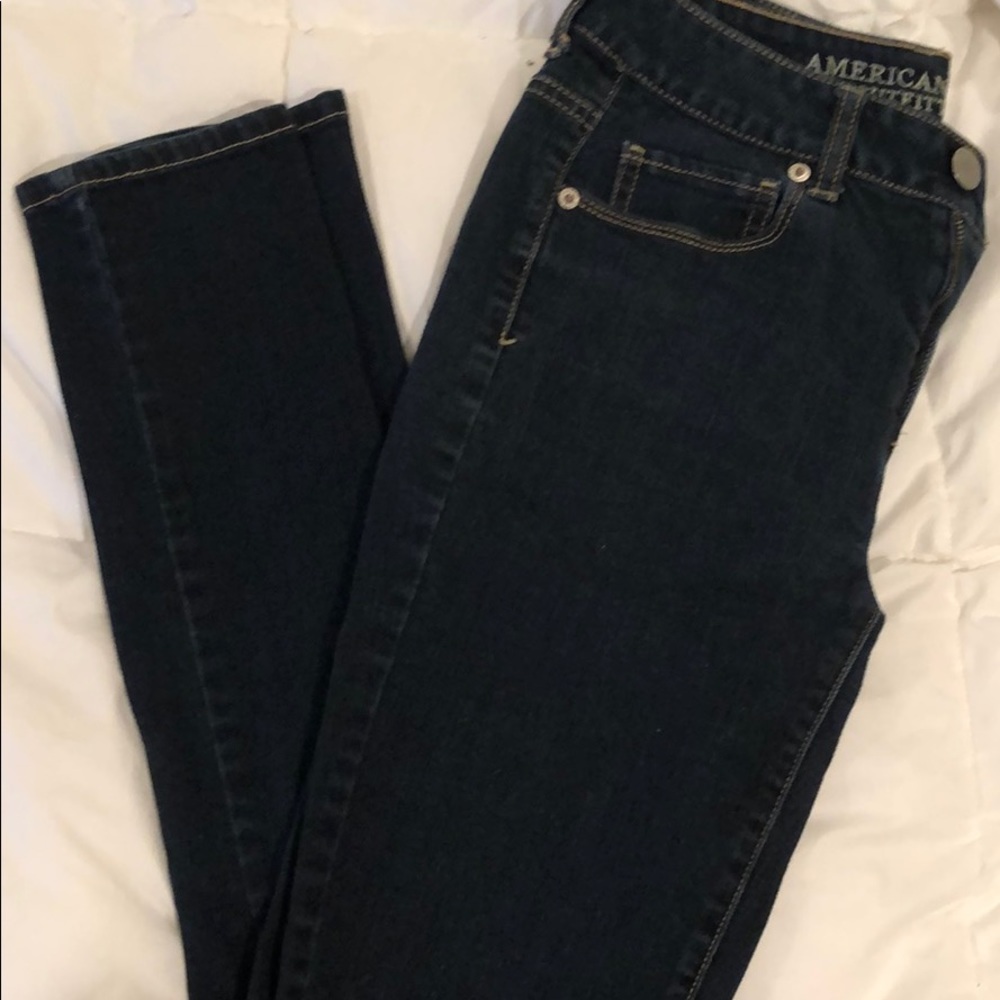 American Eagle Hi Rise Skinny Jean EUC 4